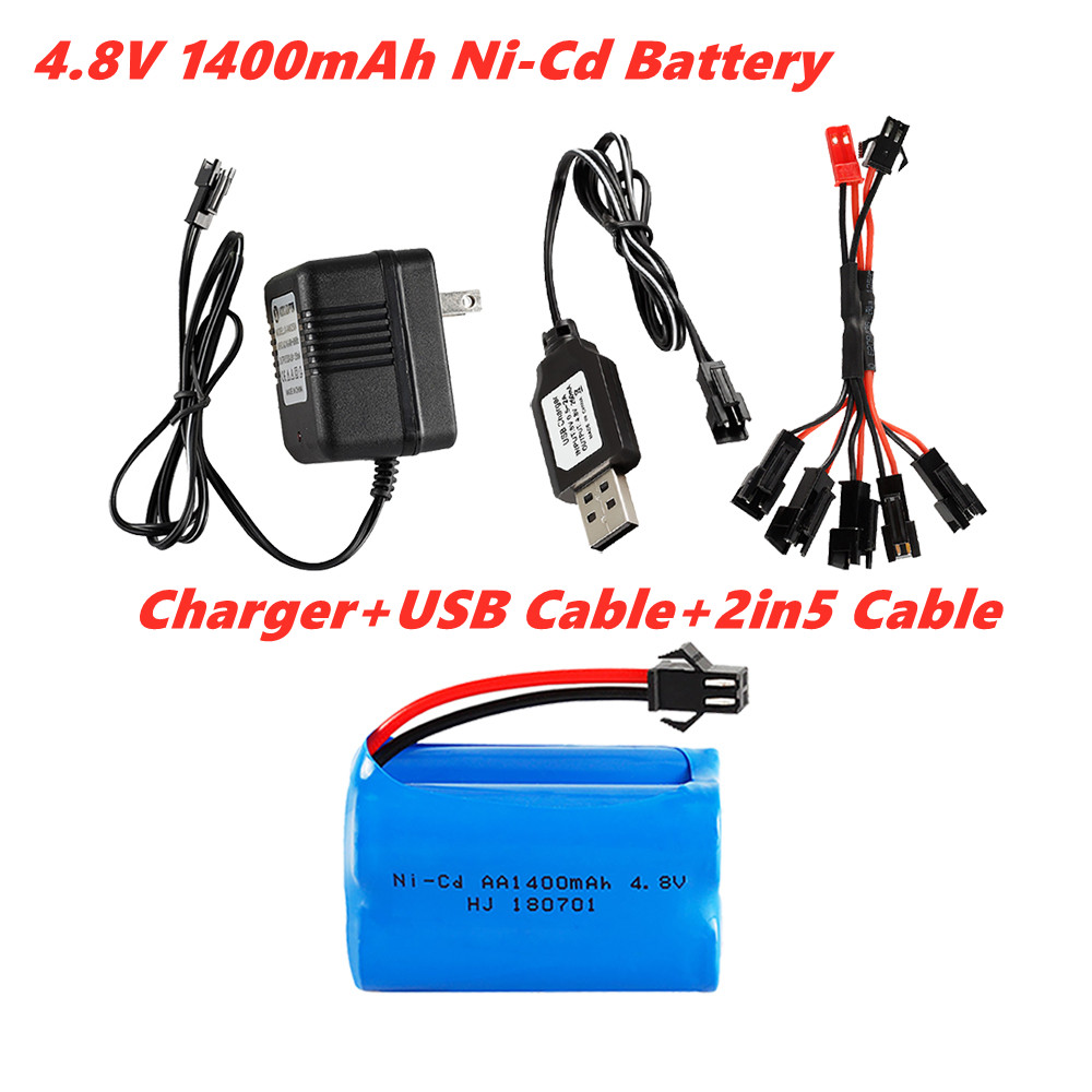 Rc Hobby Boat - 4.8v 1400mah Ni-Cd Battery For Rc