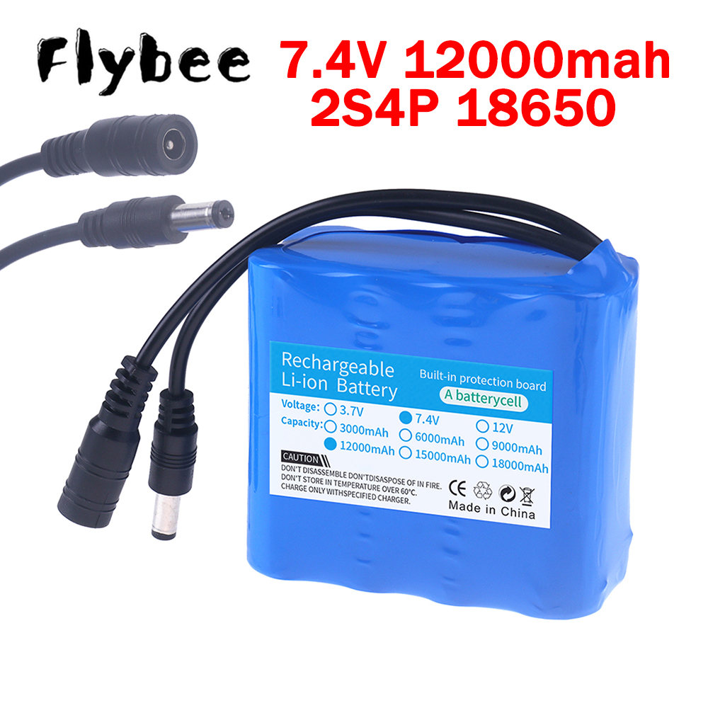 2S4P 18650 Lithium Battery 7.4 - Rc Hobby Boat avis et prix