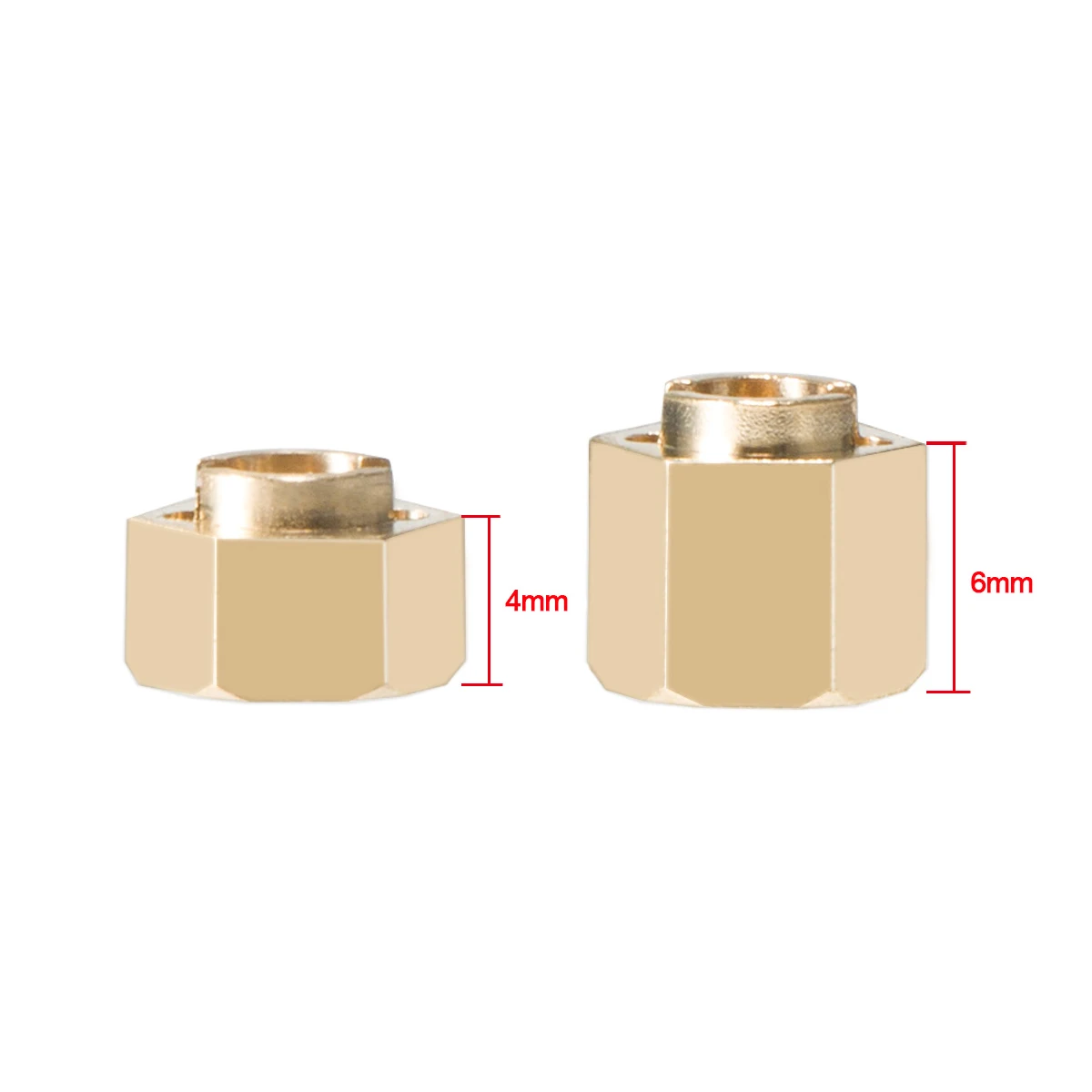 4Pcs Brass TRX4M Hex Wheels Ex - Wheel Hex Adapter avis et prix