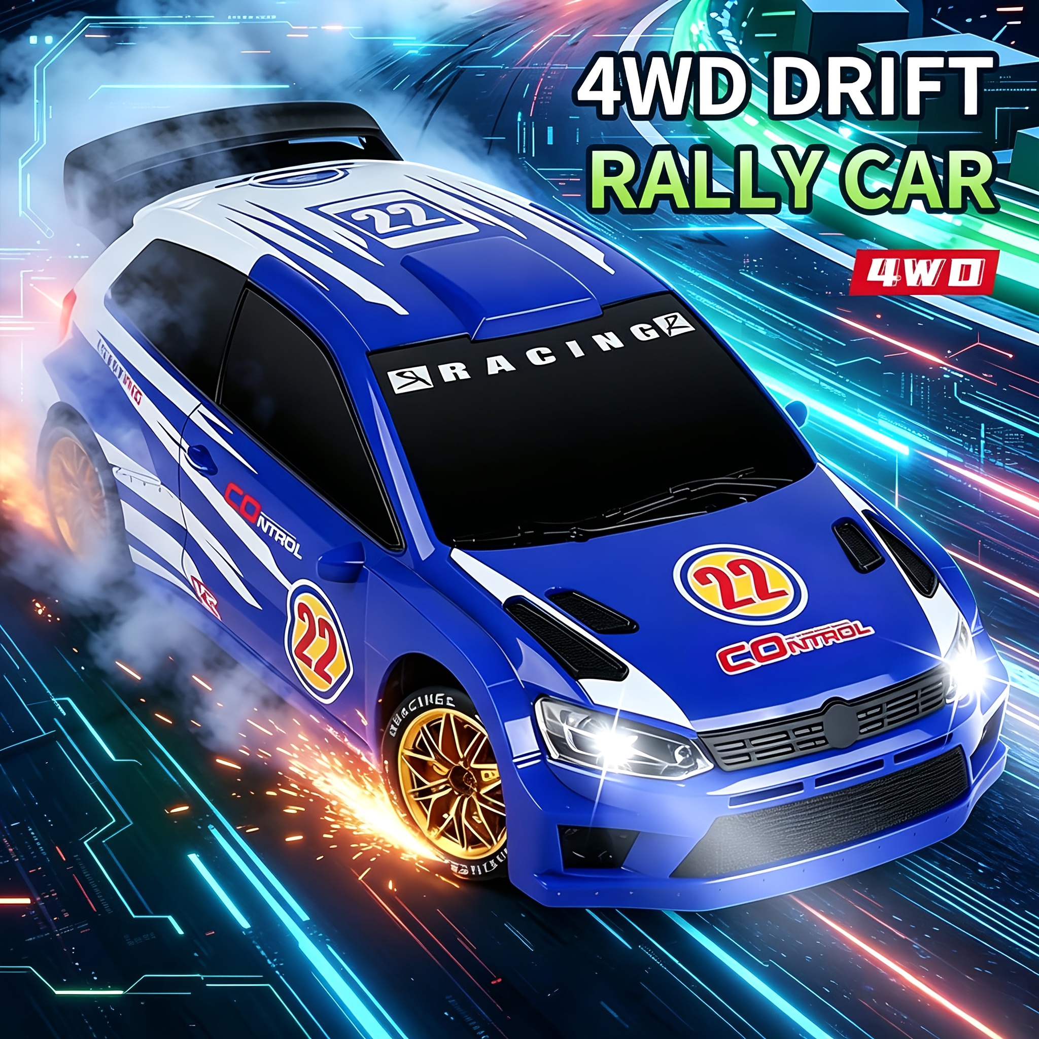 1Set 4WD RC Drift Rally Car, H - Rc Hobby Drift Car avis et prix