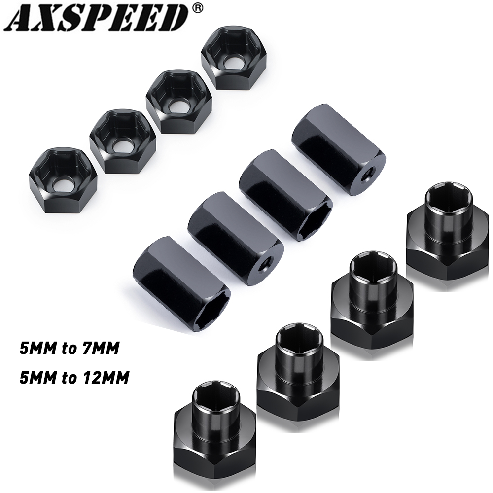 AXSPEED 4Pcs Aluminum 5mm to 7 - Wheel Hex Adapter avis et prix