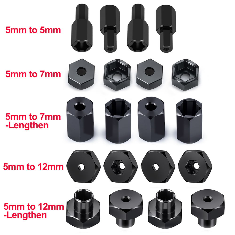 AXSPEED 4Pcs Aluminum 5mm to 7 - Wheel Hex Adapter avis et prix