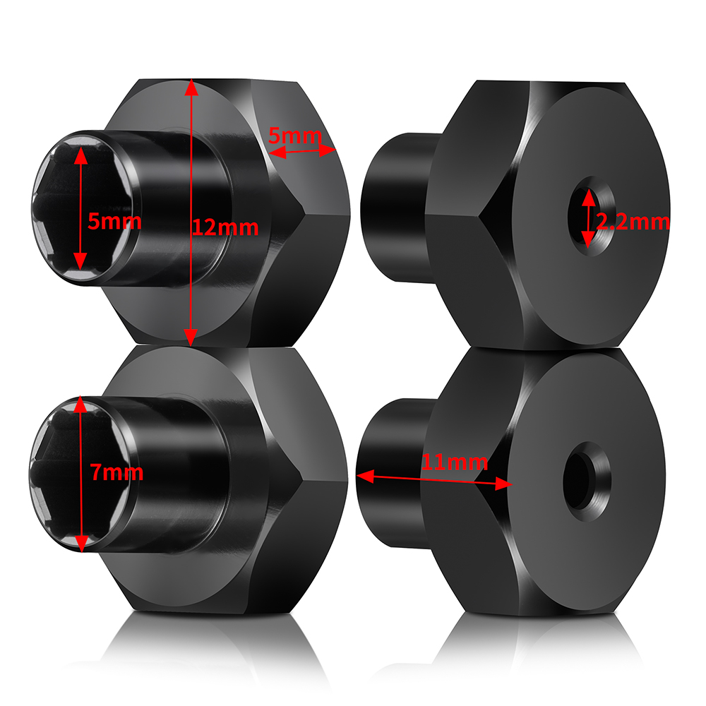 AXSPEED 4Pcs Aluminum 5mm to 7 - Wheel Hex Adapter avis et prix